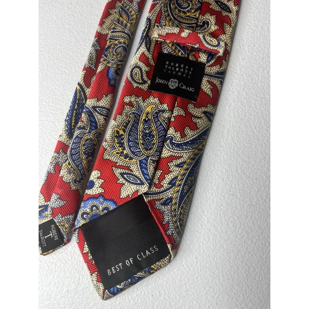 Robert Talbott Best Of Class‎ Silk Tie Red Paisley 61
